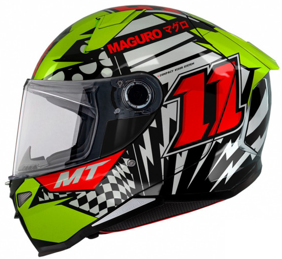 Каска MT REVENGE 2 S SERGIO GARCIA A3 FLUOR 2 GLOSS — снимка 2