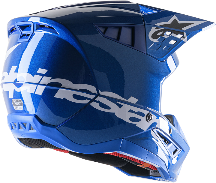 Мотокрос каска ALPINESTARS SM5 CORP BLUE — снимка 2