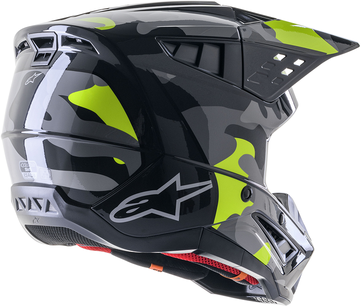 Мотокрос каска ALPINESTARS SM5 ROV2 GY/YLW — снимка 2
