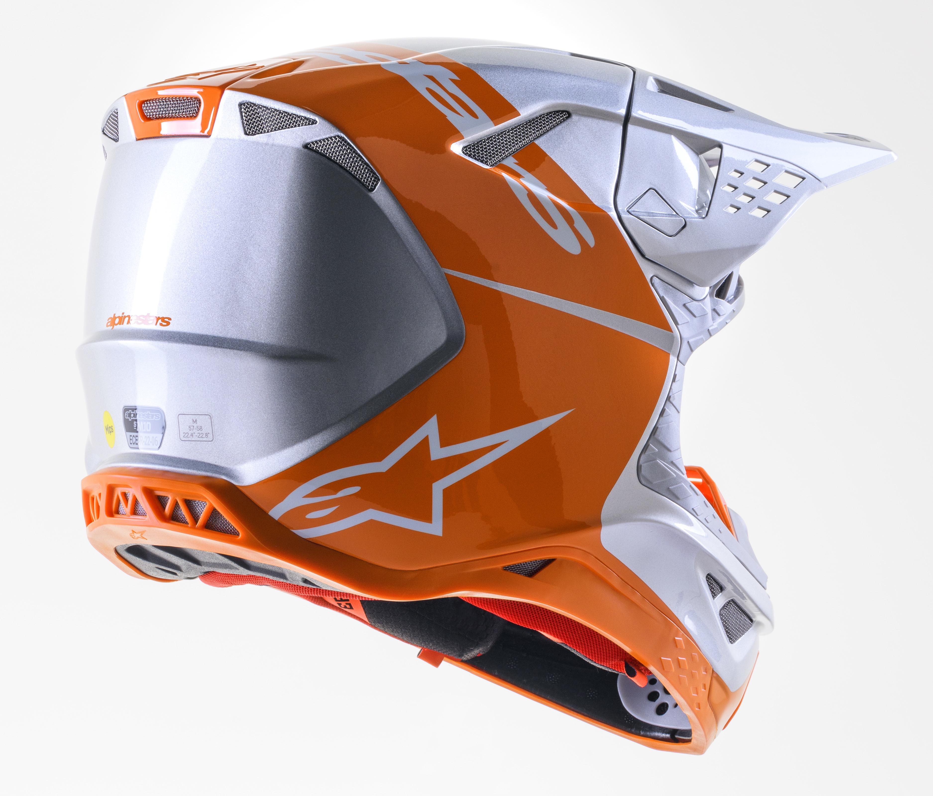 Мотокрос каска ALPINESTARS SM10 FLOOD ORANGE — снимка 2