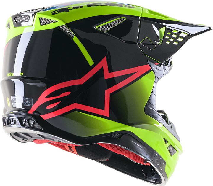 Мотокрос каска ALPINESTARS SM10 UNIT YL/BK_2