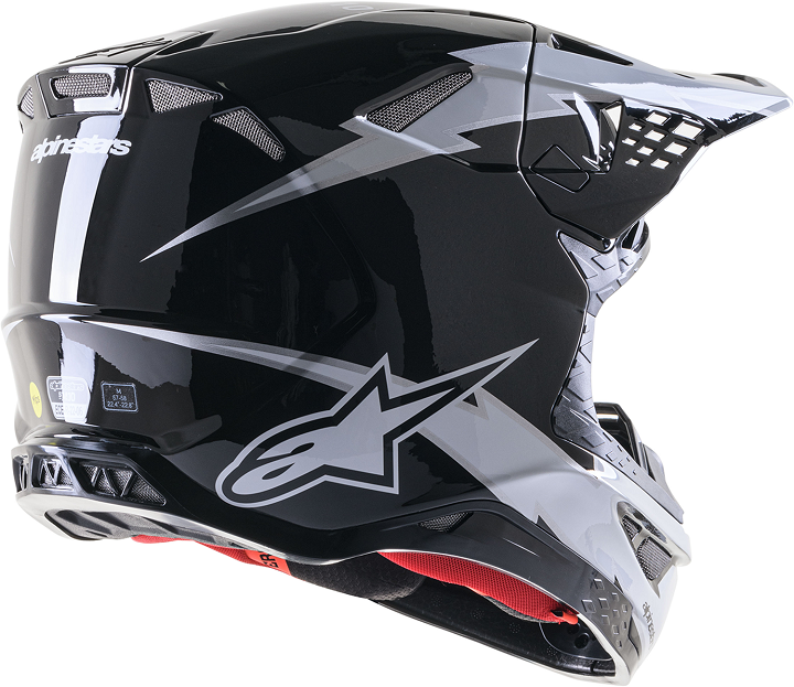 Мотокрос каска ALPINESTARS SM10 AMP BLK/WT — снимка 2