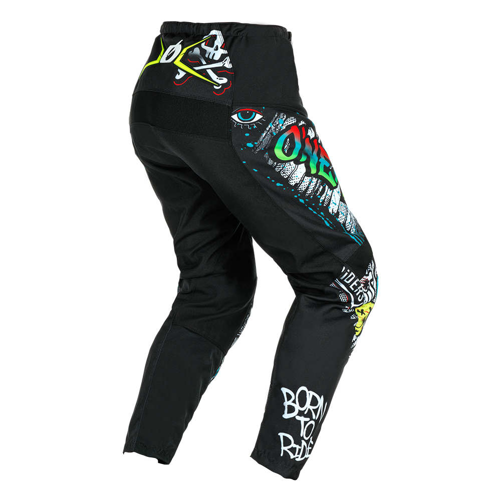 Мотокрос брич O'NEAL ELEMENT RANCID BLACK/WHITE — снимка 2