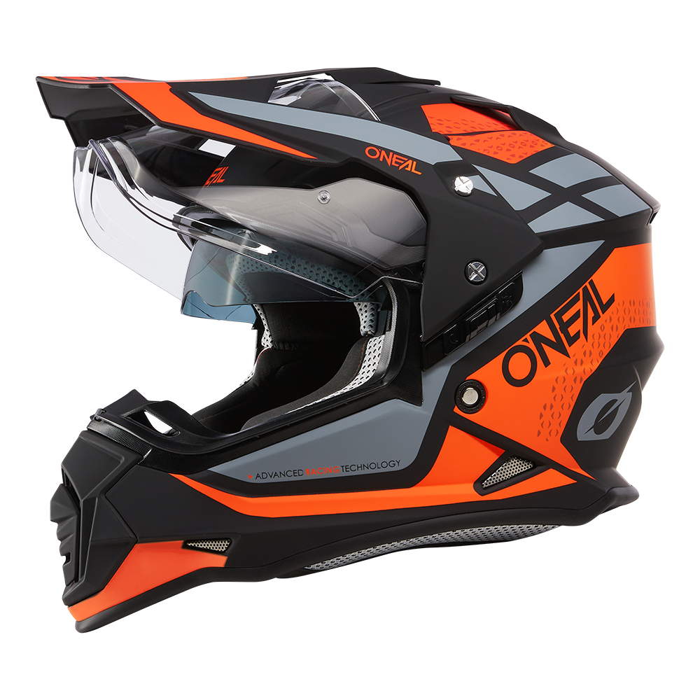 Ендуро каска O'NEAL SIERRA II R ORANGE/BLACK/GRAY V.24 — снимка 2