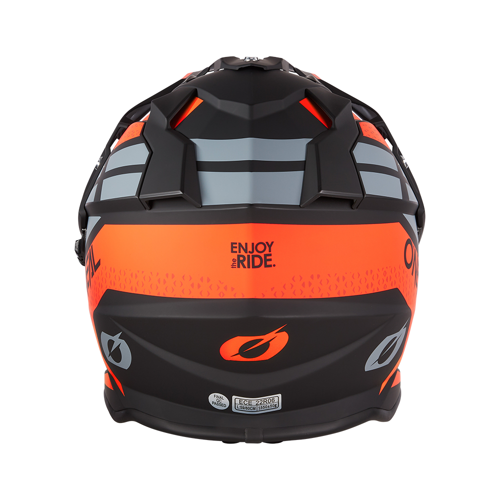 Ендуро каска O'NEAL SIERRA II R ORANGE/BLACK/GRAY V.24 — снимка 3