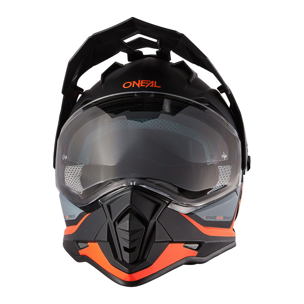 Ендуро каска O'NEAL SIERRA II R ORANGE/BLACK/GRAY V.24 — снимка 4