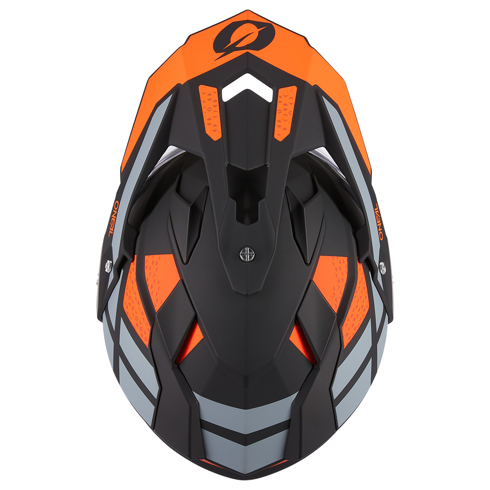 Ендуро каска O'NEAL SIERRA II R ORANGE/BLACK/GRAY V.24 — снимка 5