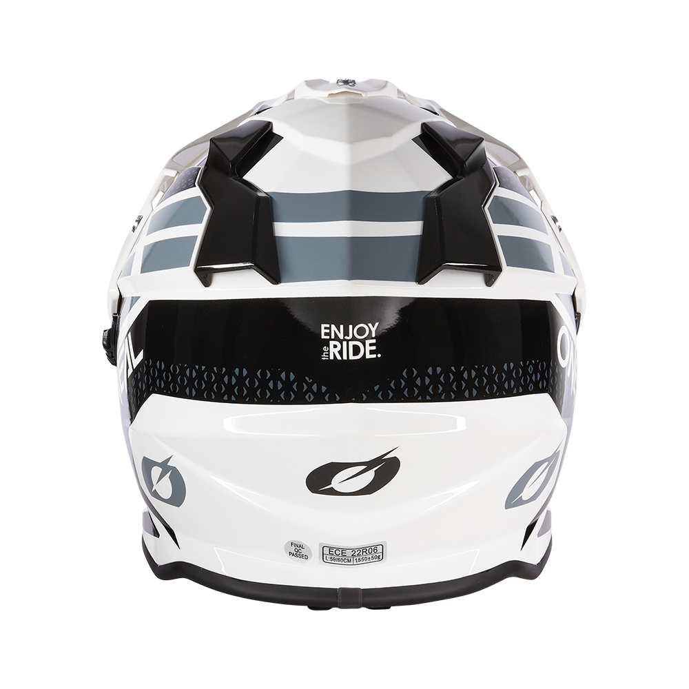 Ендуро каска O'NEAL SIERRA II R WHITE/BLACK/GRAY V.24 — снимка 3