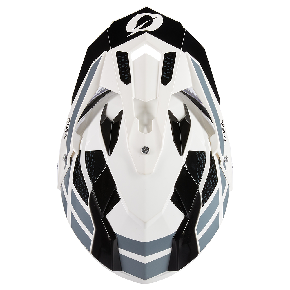 Ендуро каска O'NEAL SIERRA II R WHITE/BLACK/GRAY V.24 — снимка 5