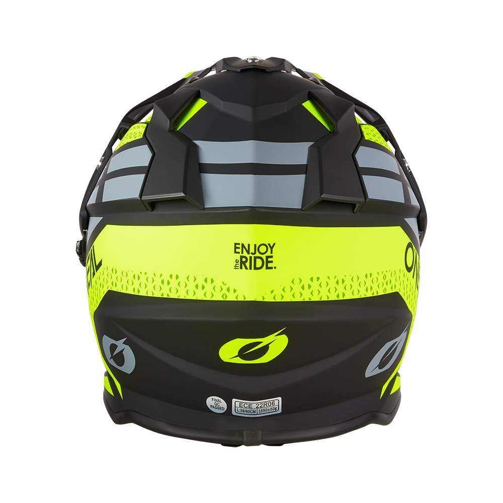 Ендуро каска O'NEAL SIERRA II R NEON YELLOW/BLACK/GRAY V.24 — снимка 3