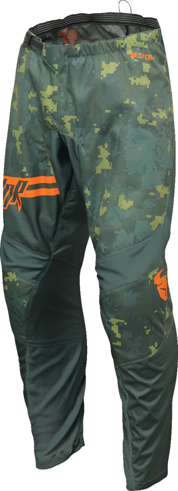 Детски мотокрос брич THOR YOUTH SECTOR DIGI GREEN/ORANGE 1