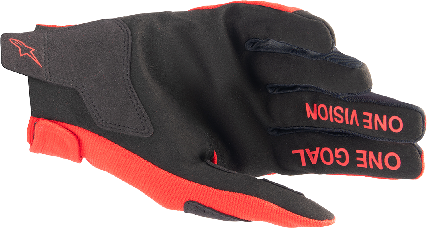 Детски мотокрос ръкавици ALPINESTARS RADAR RED/SL — снимка 2