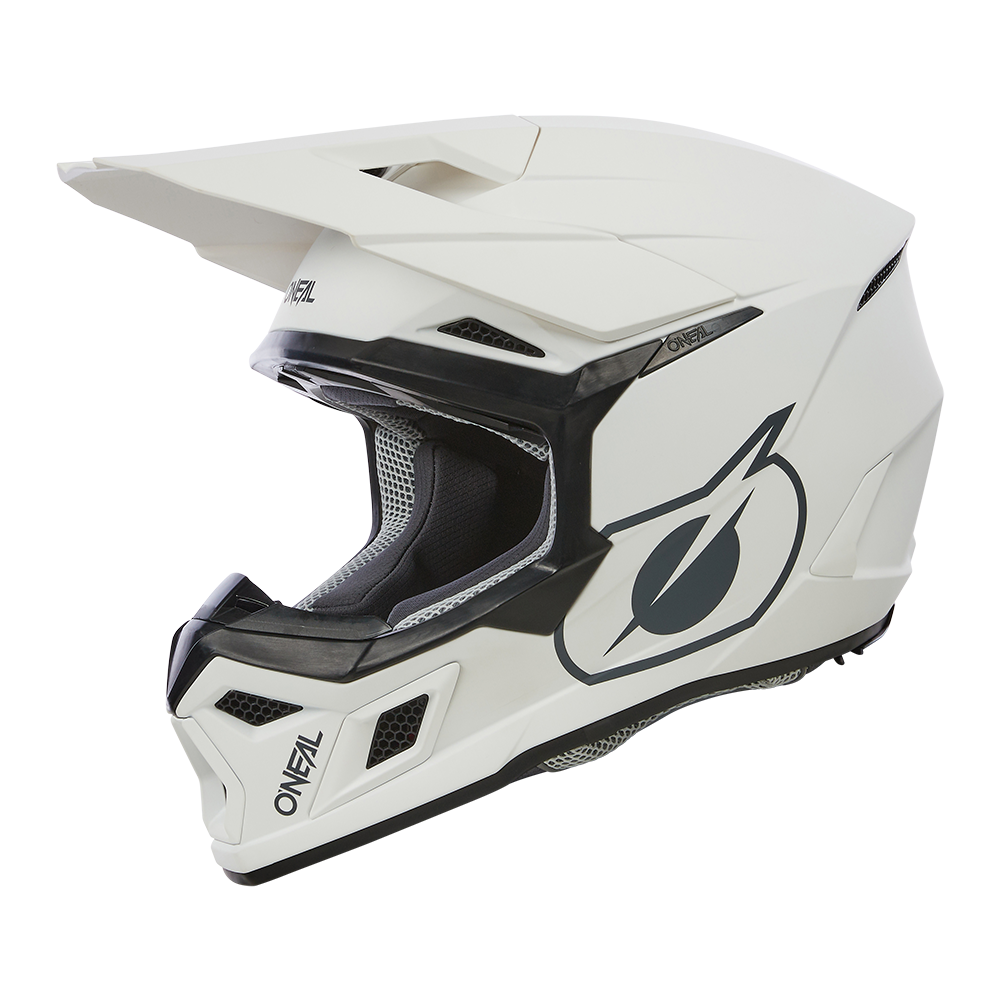 Мотокрос каска O'NEAL 3SERIES SOLID WHITE V.24 — снимка 2