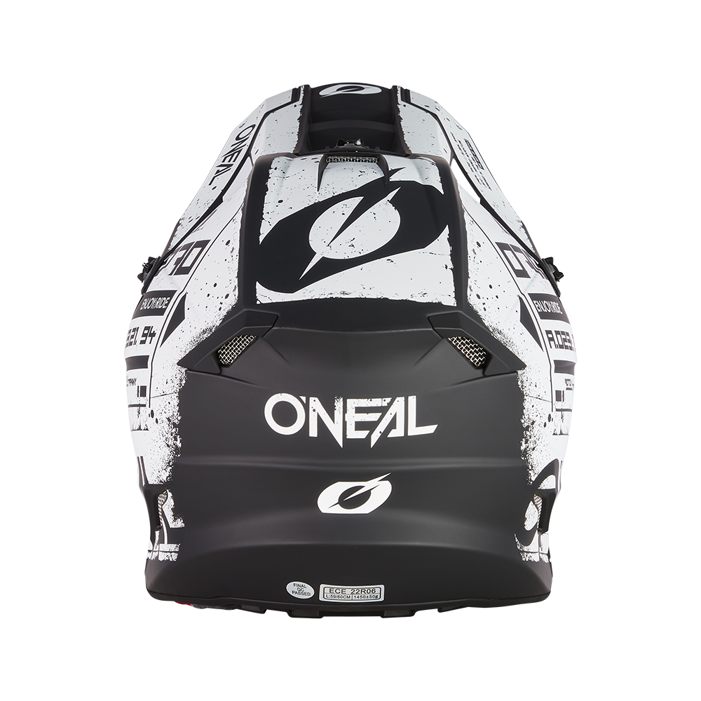 Мотокрос каска O'NEAL 5SERIES SCARZ BLACK/WHITE V.24 — снимка 3