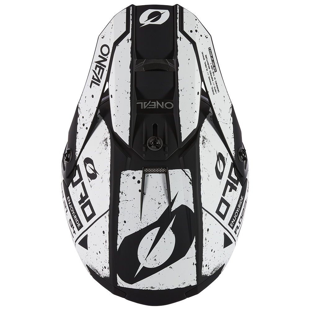 Мотокрос каска O'NEAL 5SERIES SCARZ BLACK/WHITE V.24 — снимка 4