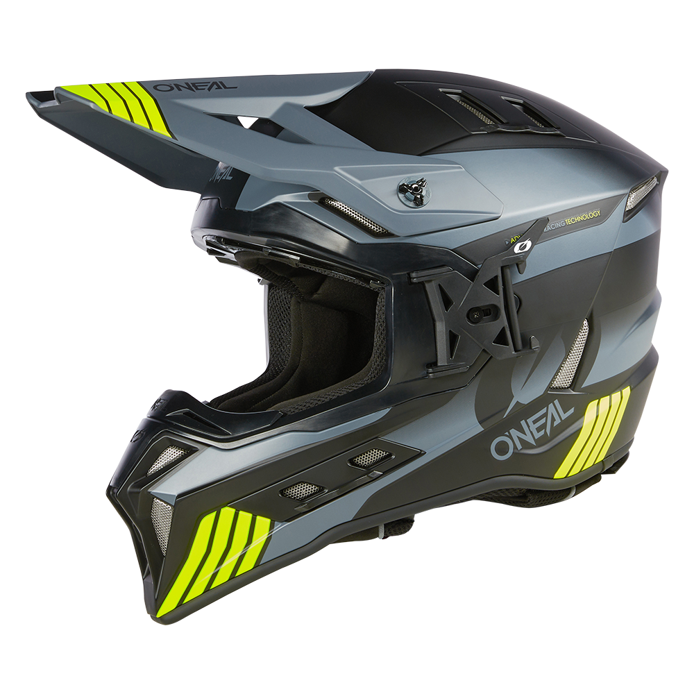 Ендуро каска O'NEAL EX-SRS HITCH BLACK/GRAY/NEON YELLOW V.24 — снимка 2