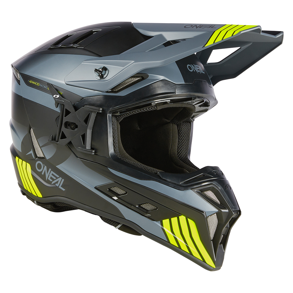 Ендуро каска O'NEAL EX-SRS HITCH BLACK/GRAY/NEON YELLOW V.24 — снимка 3