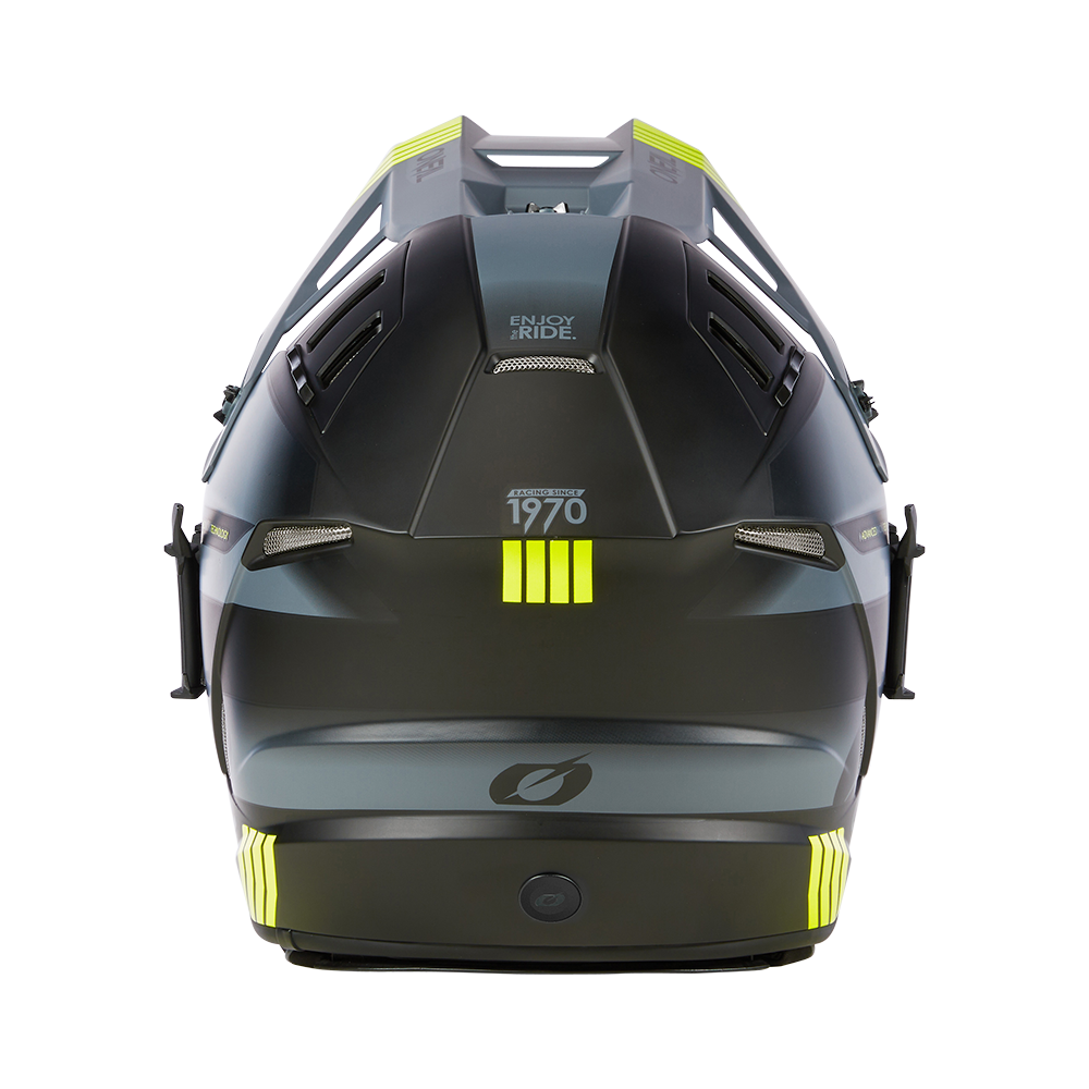 Ендуро каска O'NEAL EX-SRS HITCH BLACK/GRAY/NEON YELLOW V.24 — снимка 4