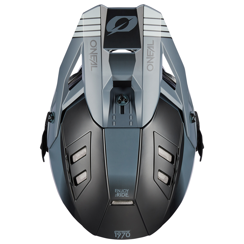 Ендуро каска O'NEAL EX-SRS HITCH BLACK/GRAY V.24 — снимка 4