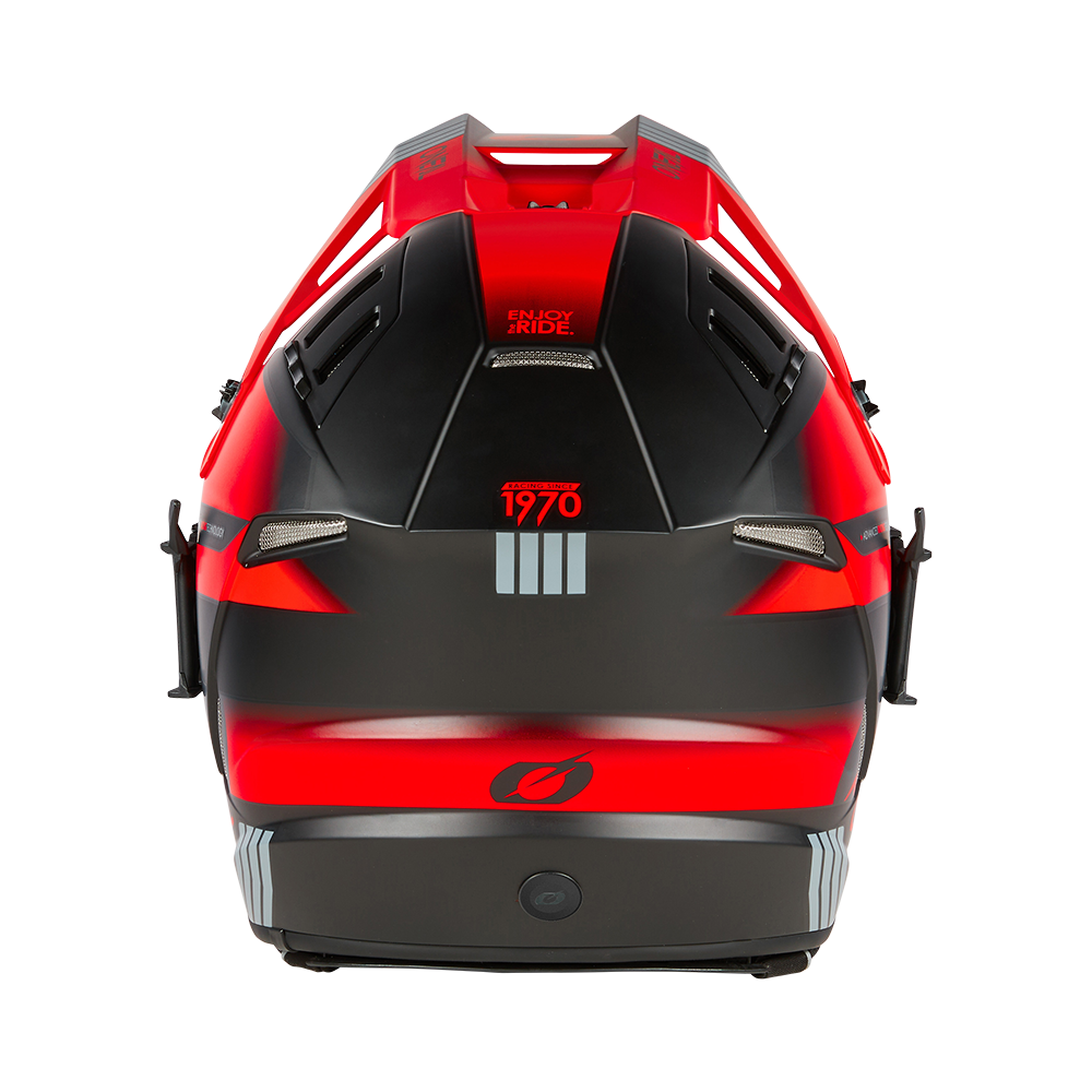 Ендуро каска O'NEAL EX-SRS HITCH BLACK/GRAY/RED V.24 — снимка 3