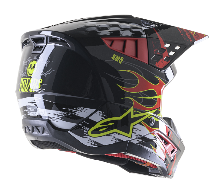 Мотокрос каска ALPINESTARS SM5 RASH RED/G — снимка 2