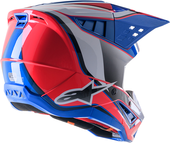 Мотокрос каска ALPINESTARS SM5 SAIL PK/BL — снимка 2