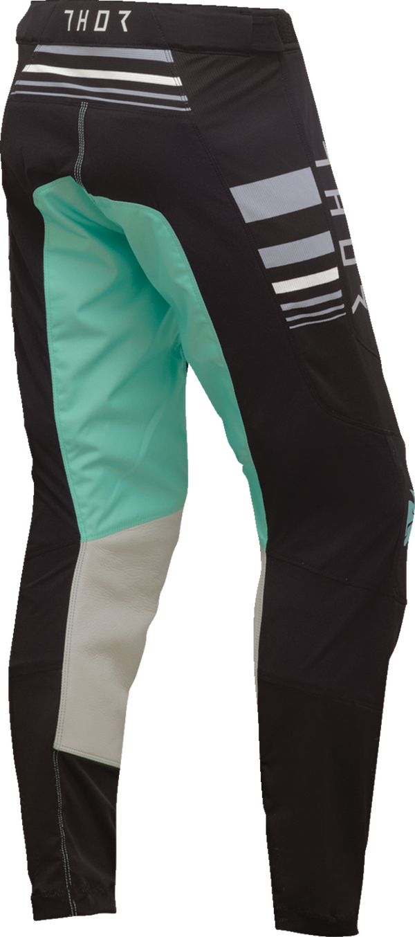Дамски мотокрос брич THOR PRIME BLAZE BLACK/TEAL — снимка 3