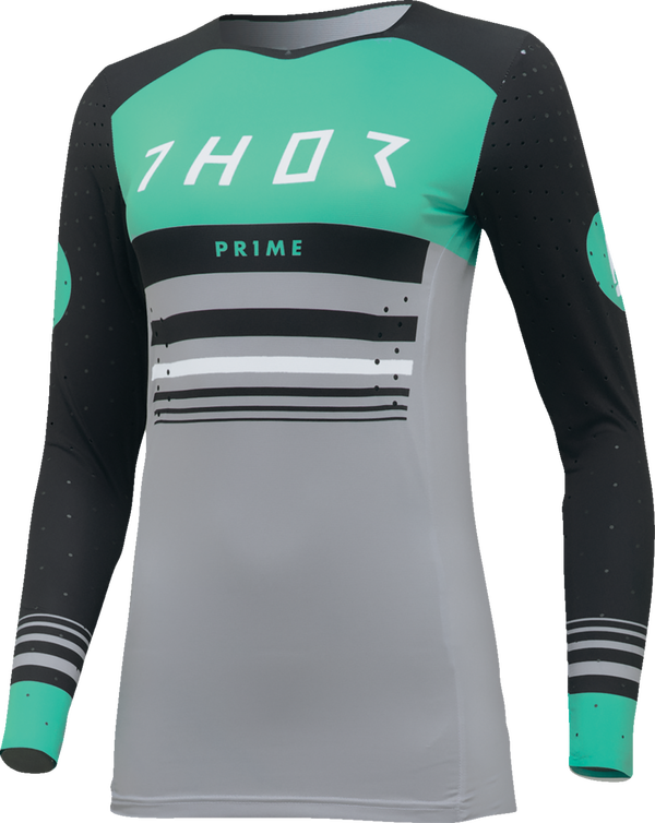 Дамско мотокрос джърси THOR PRIME BLAZE BLACK/TEAL 1