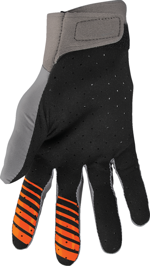Мотокрос ръкавици THOR AGILE SOLID GRAY/ORANGE — снимка 2