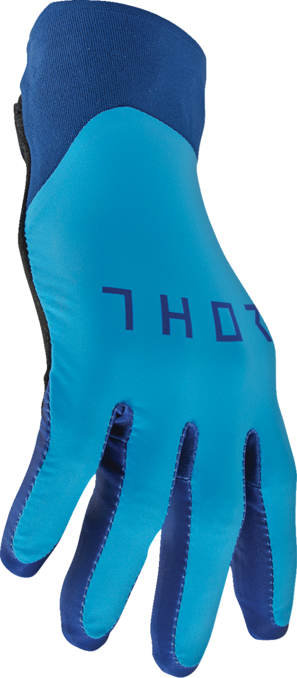 Мотокрос ръкавици THOR AGILE SOLID NAVY/BLUE — снимка 3