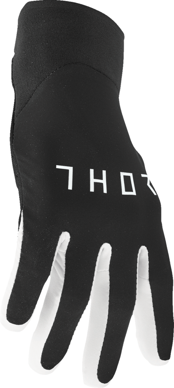 Мотокрос ръкавици THOR AGILE SOLID BLACK/WHITE — снимка 2
