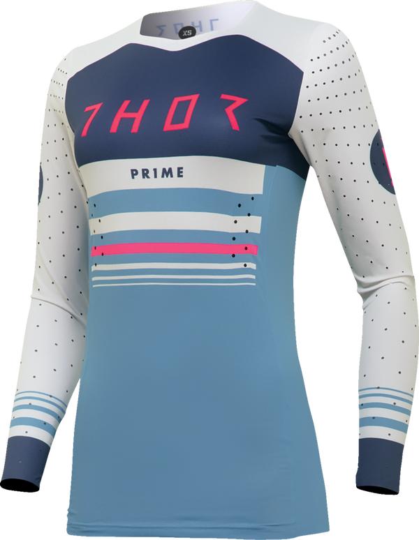Дамско мотокрос джърси THOR PRIME BLAZE LIGHT BLUE 1