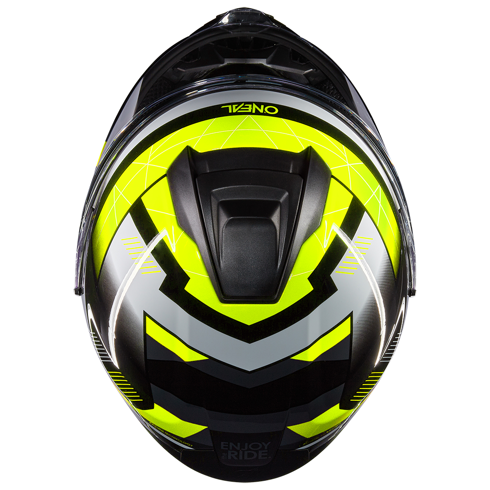 Каска O'NEAL CHALLENGER EXO BLACK/GRAY/NEON YELLOW V.24 — снимка 5