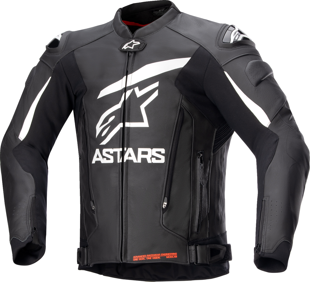 Кожено яке ALPINESTARS GP PLUS R V4 BLACK/WHITE