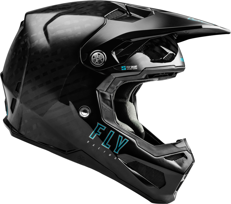 Мотокрос каска FLY RACING Formula Smart Carbon Solid Helmet - Black — снимка 4