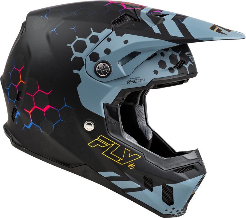 Мотокрос каска FLY RACING Formula CC Tektonic - Matte Black/Slate — снимка 4