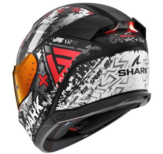 Каска SHARK SKWAL i3 HELLCAT BLACK/GREY/RED — снимка 2