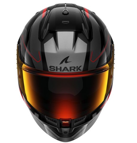 Каска SHARK D-SKWAL 3 SIZLER BLACK/GREY/RED — снимка 3