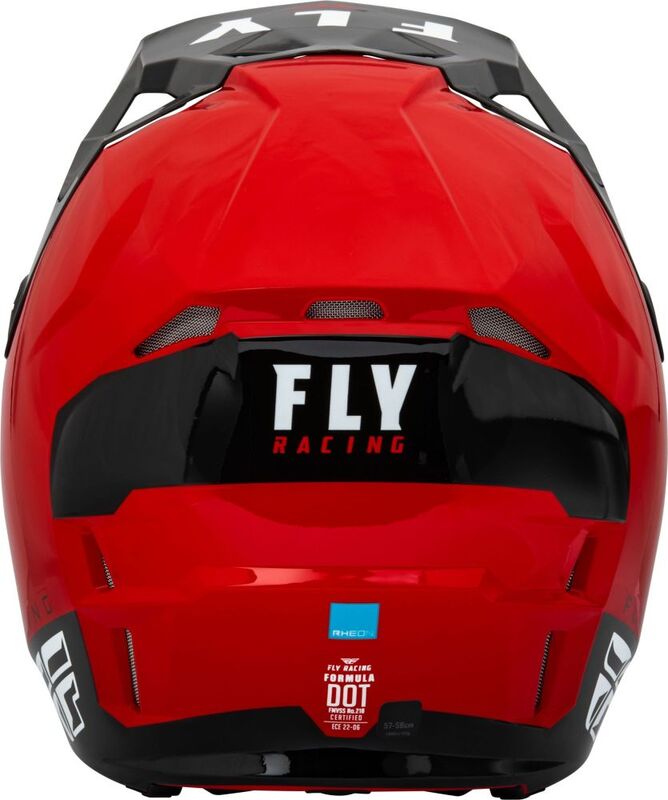 Мотокрос каска FLY RACING Formula CP Slant- Red/Black/White — снимка 2