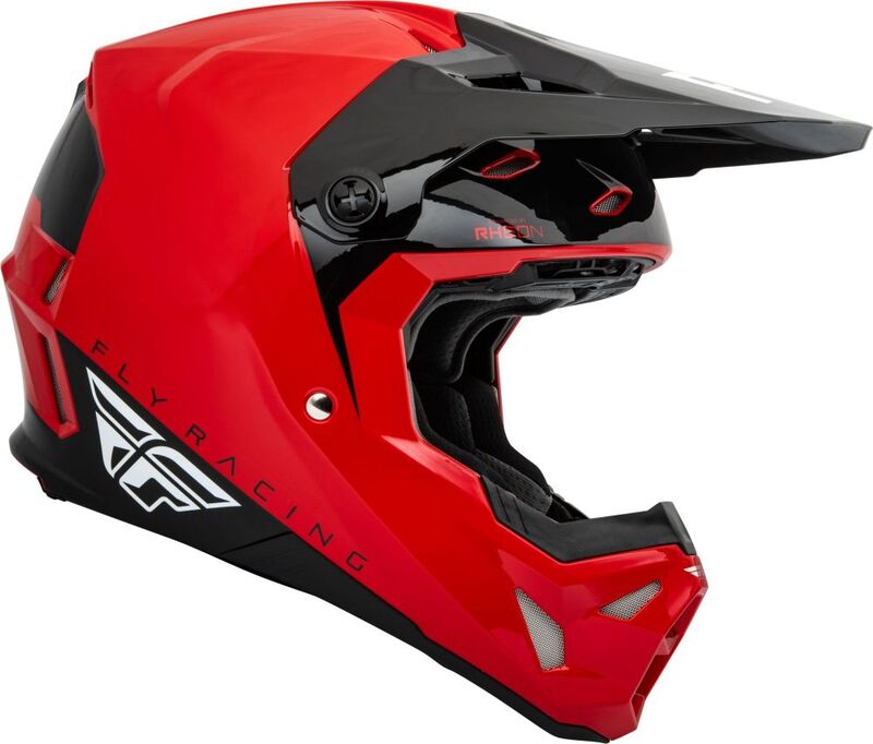Мотокрос каска FLY RACING Formula CP Slant- Red/Black/White — снимка 4