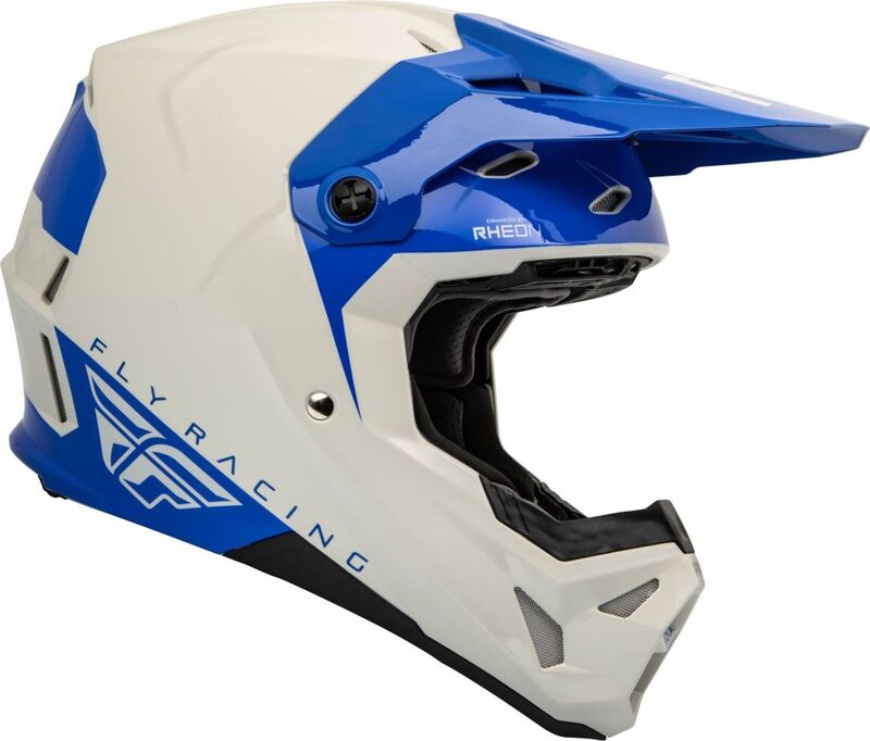 Мотокрос каска FLY RACING Formula CP Slant- Grey/Blue — снимка 4