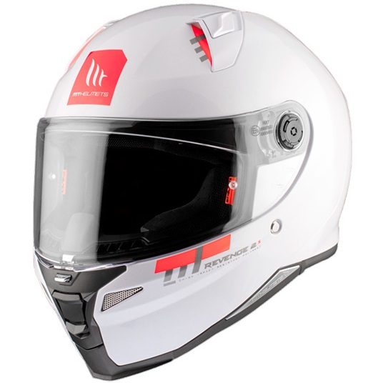 Каска MT REVENGE 2 S SOLID A0 GLOSS PEARL WHITE 1