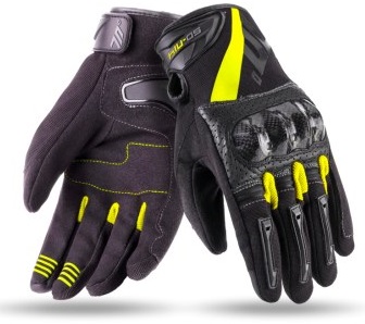 Текстилни ръкавици 70 DEGREES SUMMER NAKED BLACK/YELLOW FLUO