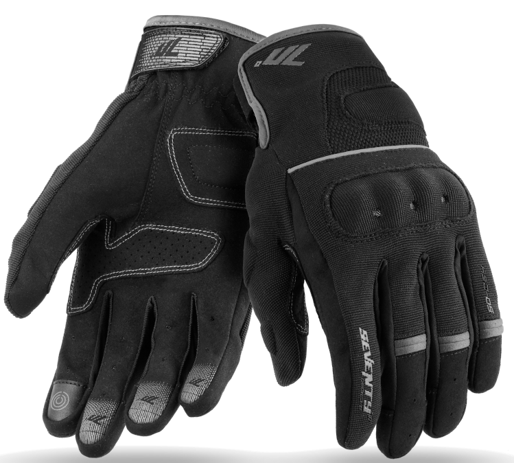 Дамски текстилни ръкавици 70 DEGREES SUMMER URBAN BLACK/GREY 1