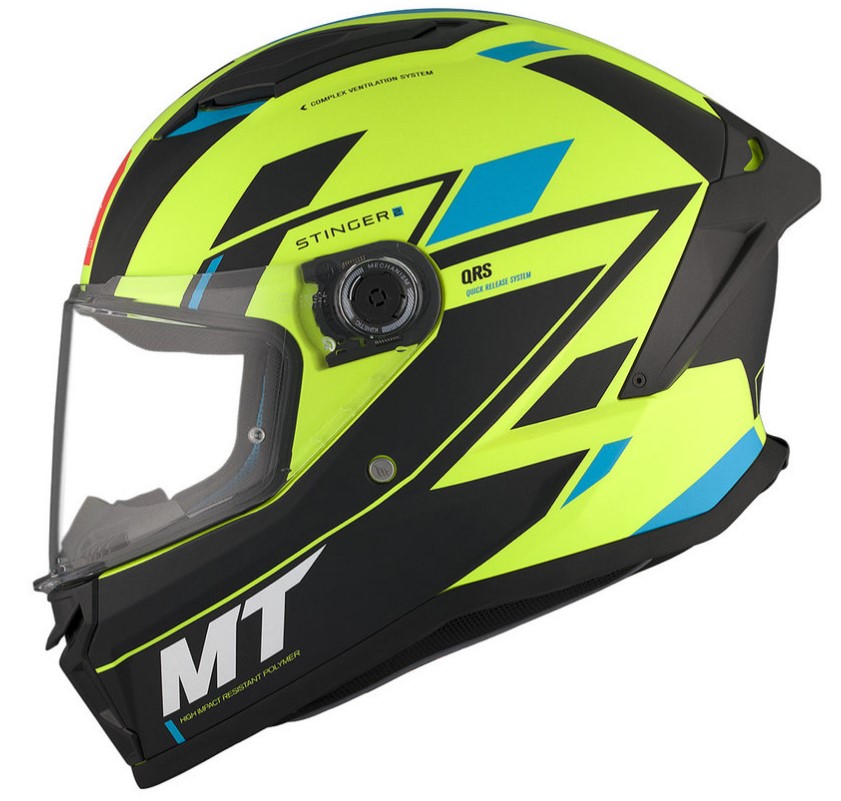 Каска MT STINGER 2 ZIVZE C3 MATT FLUO YELLOW — снимка 2