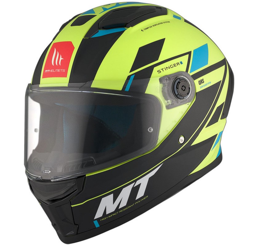 Каска MT STINGER 2 ZIVZE C3 MATT FLUO YELLOW 1