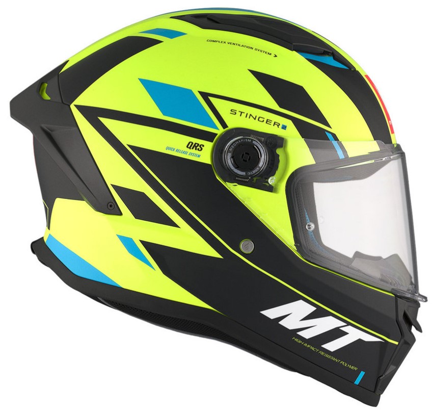 Каска MT STINGER 2 ZIVZE C3 MATT FLUO YELLOW — снимка 5