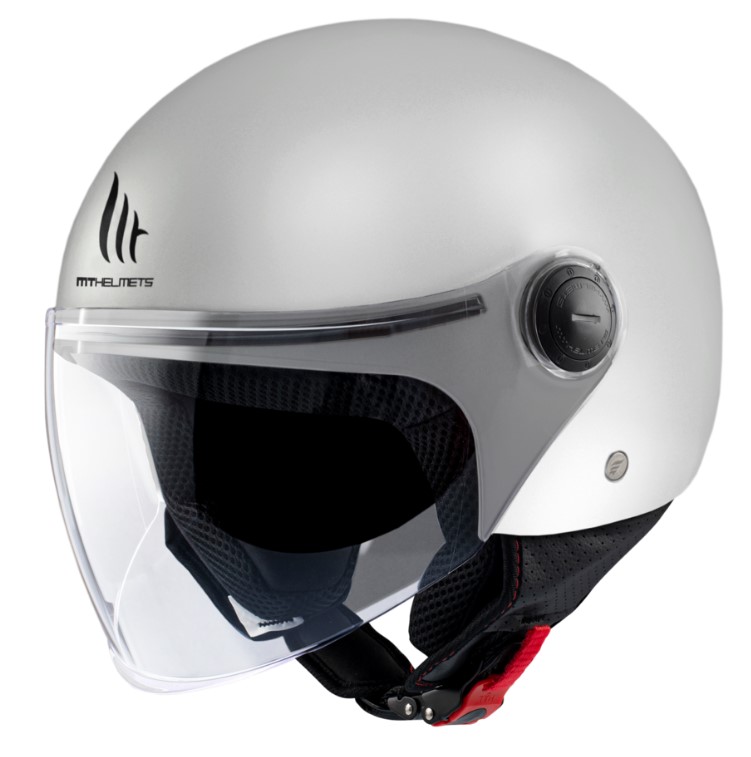 КАСКА ЗА СКУТЕР MT STREET S SOLID A0 WHITE — снимка 2