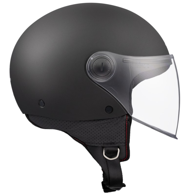 КАСКА ЗА СКУТЕР MT STREET S SOLID A1 MATT BLACK — снимка 5
