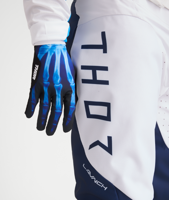 Мотокрос брич THOR LAUNCHMODE STORM WHITE — снимка 6